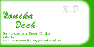 monika dech business card